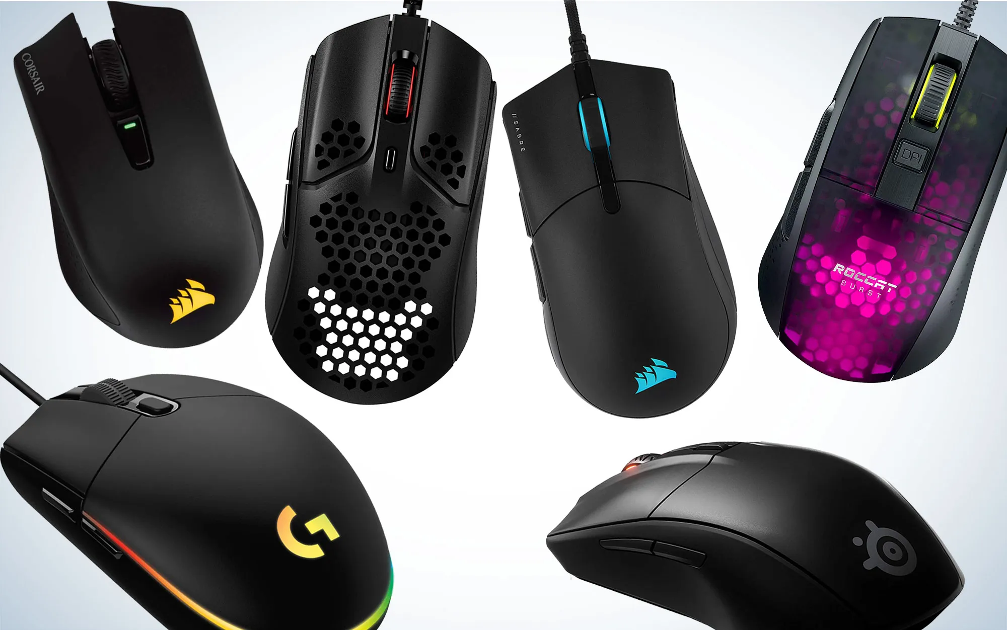 10-Pack Used Gaming Mice – Mixed Brands Bundle