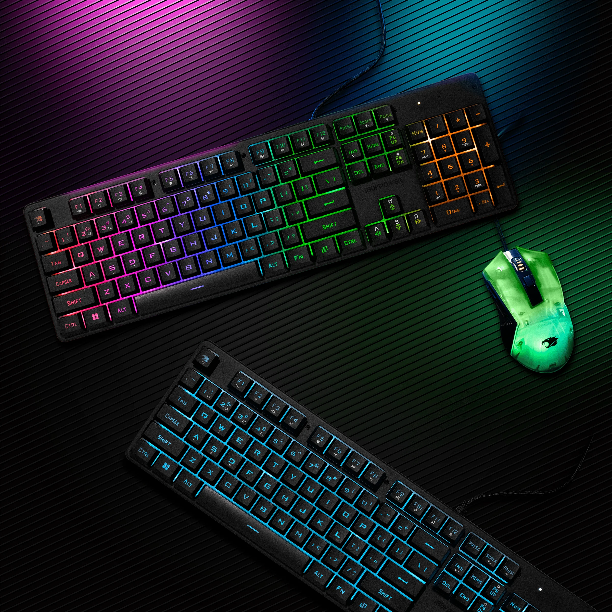 iBUYPOWER Chimera KM7 RGB Gaming Keyboard & Mouse Combo